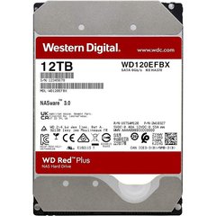 Жесткий диск Western Digital Red Plus 12TB 7200rpm 256МB WD120EFBX 3.5 SATA III, 12ТБ