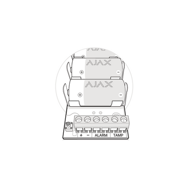 Бездротовий модуль для інтеграції сторонніх датчиків Ajax Transmitter, Черный