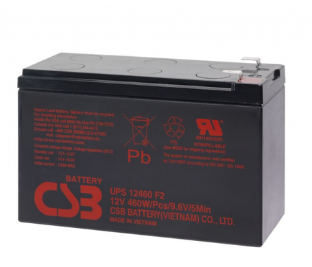Акумуляторна батарея CSB UPS12460, 12V9Ah (151х65х94мм)