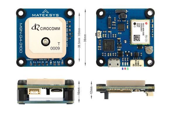 Модуль GNSS Matek M9N-G4-3100