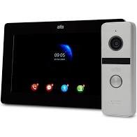 Комплект Wi-Fi видеодомофона 7" ATIS AD-770FHD/T-Black с поддержкой Tuya Smart + AT-400FHD Silver, Средний, Full HD, Монитор + вызывная панель, 7 "