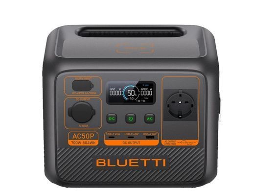 Зарядная станция Bluetti AC50P, 700 Вт, 504 Вт*ч (электростанция для дома) EU