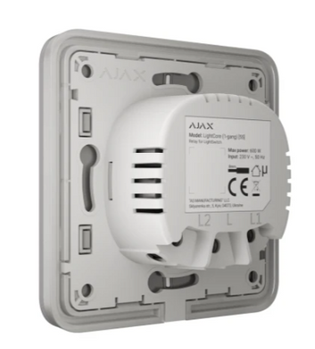 Вимикач Ajax LightSwitch 1-клавішний Fog