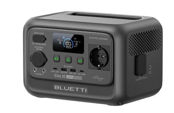 Зарядна станція Bluetti Elite 30 V2, 600 Вт, 288 Вт/год, (електростанція для дому, ДБЖ, UPS)
