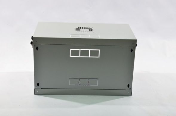 Шкаф 6U, 600х350х373 мм (Ш*Г*В), эконом, акриловое стекло, grey UA-MGSWL635G