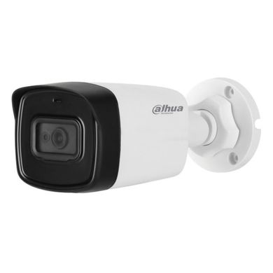 2 Мп HDCVI відеокамера Dahua DH-HAC-HFW1200TLP-A-S4 (2.8 мм), Білий, Dahua, 2.8 мм, 2 мп, HD-CVI, 80 метрів, Пластик, Вбудований мікрофон