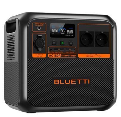 Зарядна станція Bluetti AC180P, 1800 Вт, 1440 Вт*год (електростанція для дому, ДЖБ, UPS)