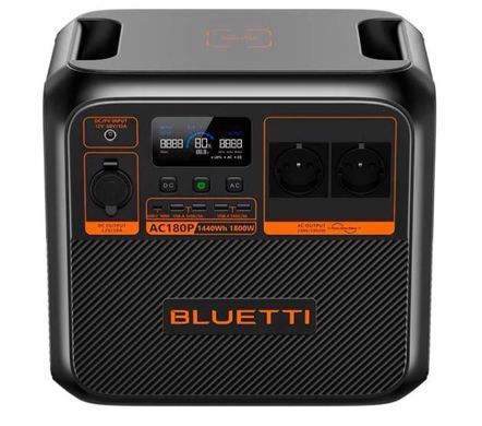 Зарядна станція Bluetti AC180P, 1800 Вт, 1440 Вт*год (електростанція для дому, ДЖБ, UPS)