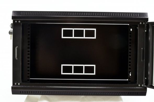 Шкаф 6U, 600х350х373 мм (Ш*Г*В), эконом, акриловое стекло, black UA-MGSWL635B
