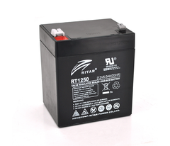 Аккумуляторная батарея AGM RITAR RT1250B, Black Case, 12V 5.0Ah ( 90 х70 х 101 (107) ) Q10