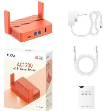 WiFi 5 Mesh-маршрутизатор Cudy TR1200 двухдиапазонный портативный