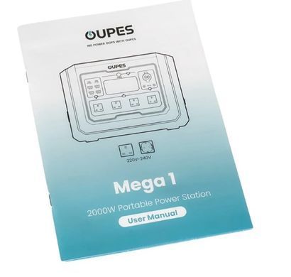 Портативная зарядная станция OUPES Mega 1 S1 2000W 1024Wh LiFePO4