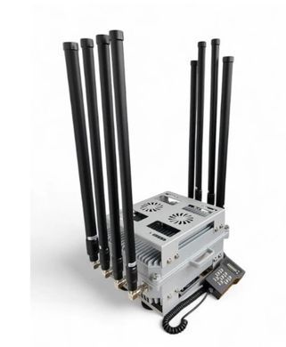 Купольний РЕБ на авто 8-діапазонний глушник FPV Дронів (200 MHz-1100 MHz, 50W) антидрон комплекс проти БПЛА