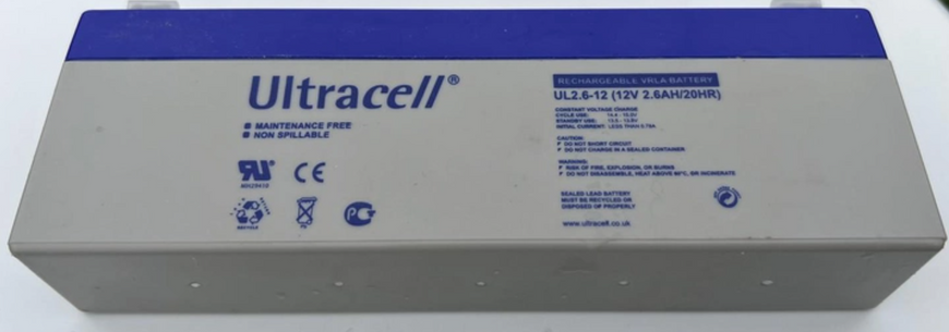 БАТАРЕЯ АККУМУЛЯТОРНАЯ ULTRACELL UL2.6-12, 12В, 2,6 АГ, AGM