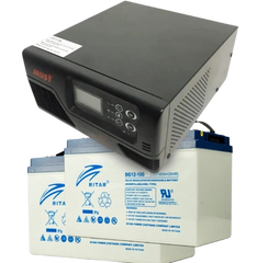Комплект ИБП+АКБ MUST EP20-R1000W + 2x 12V 100Ah DG12-100