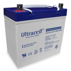 Акумуляторная батарея ULTRACELL UCG55-12, 12В, 55АЧ, GEL