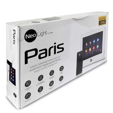 Комплект Full HD домофона Neolight PARIS, Белый, 7 "