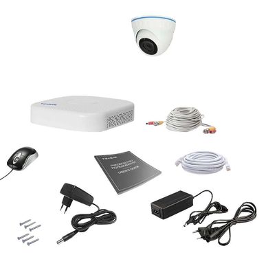 Комплект видеонаблюдения Tecsar AHD 1IN 5MEGA, 1 камера, Проводной, Внутреняя, AHD, 5 Мп