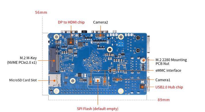 Микрокомпьютер Orange Pi 5 Pro 8GB