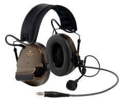 Тактичні військові навушники активні вертикальні 3M Peltor ComTac VI з 1 аудіовиходом J11 NATO (MT20H682FB-38N)