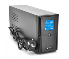 ИБП Ritar E-RTM1200 (720W) ELF-D, LCD, AVR, 3st, 3xSCHUKO socket, 2x12V7Ah, metal Case Q2 (405*195*285) 10.2 кг (340*120*190), 720 Вт, 1200 Ва, Аппроксимированная синусоида, Линейно-интерактивный, Встроенная