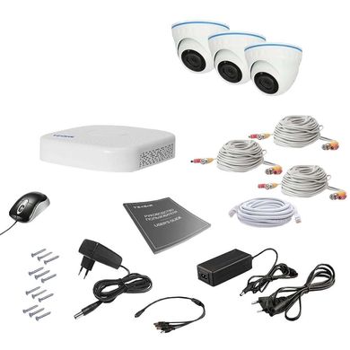 Комплект видеонаблюдения Tecsar AHD 3IN 5MEGA, 3 камеры, Проводной, Внутреняя, AHD, 5 Мп